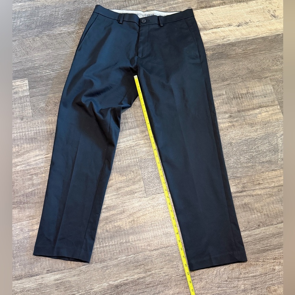 Haggar Men's Black Dress Pants - Picture 5 of 8